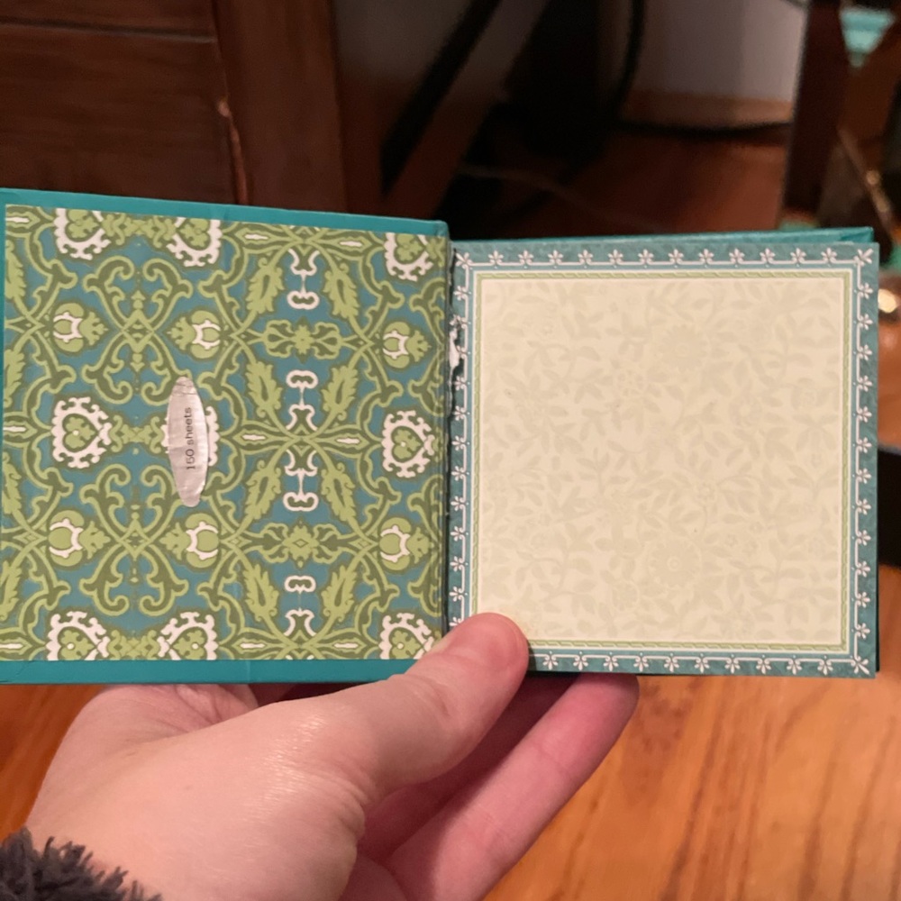 Small Rhinestone Teal Notepad - Picture 6 of 16